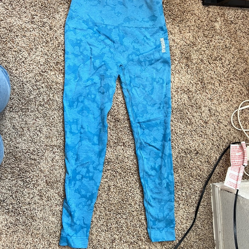 Gymshark Leggings Blue Camo